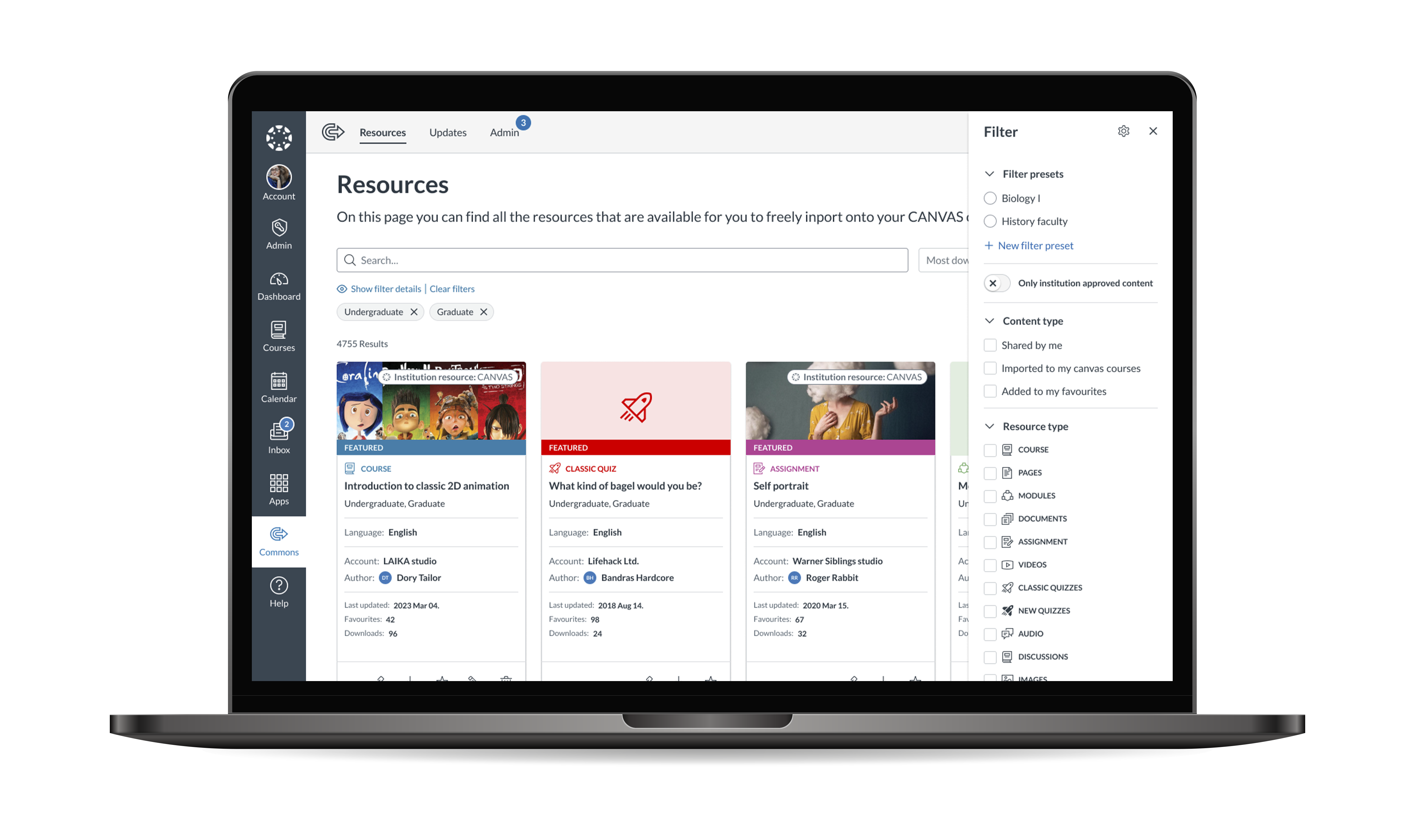 Canvas Commons feature 2